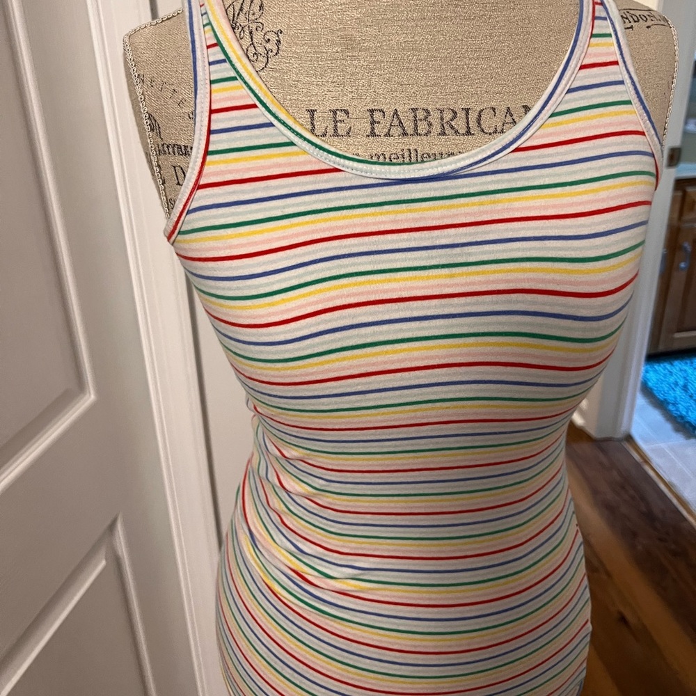 Rainbow stripes tank!